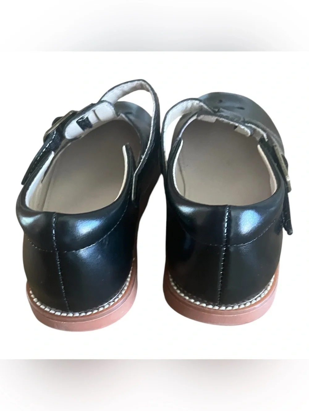 Felix & Flora Black Mary Jane Flats Floral Cutout Girls Size 11